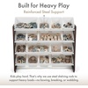 image:imageHumble Crew Toy Storage Organizer with 16 Removable Storage Bins for Kids Playroom 4Tier Toddler Toy Organization and Storage WhiteWhiteEspressoWhite
