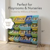 image:imageHumble Crew Toy Storage Organizer with 16 Removable Storage Bins for Kids Playroom 4Tier Toddler Toy Organization and Storage WhiteWhiteGreyBlueGreenYellow