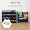 image:imageHumble Crew Toy Storage Organizer with 16 Removable Storage Bins for Kids Playroom 4Tier Toddler Toy Organization and Storage WhiteWhiteGreyNavy