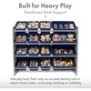 image:imageHumble Crew Toy Storage Organizer with 16 Removable Storage Bins for Kids Playroom 4Tier Toddler Toy Organization and Storage WhiteWhiteGreyNavy