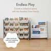 image:imageHumble Crew Toy Storage Organizer with 16 Removable Storage Bins for Kids Playroom 4Tier Toddler Toy Organization and Storage WhiteWhiteGreyWhite