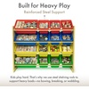 image:imageHumble Crew Toy Storage Organizer with 16 Removable Storage Bins for Kids Playroom 4Tier Toddler Toy Organization and Storage WhiteWhiteNatural WoodPrimary