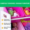 image:imageHumble Crew Toy Storage Organizer with 16 Removable Storage Bins for Kids Playroom 4Tier Toddler Toy Organization and Storage WhiteWhiteWhite and Pink