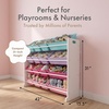 image:imageHumble Crew Toy Storage Organizer with 16 Removable Storage Bins for Kids Playroom 4Tier Toddler Toy Organization and Storage WhiteWhiteWhiteBluePinkPurple