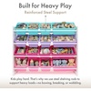 image:imageHumble Crew Toy Storage Organizer with 16 Removable Storage Bins for Kids Playroom 4Tier Toddler Toy Organization and Storage WhiteWhiteWhiteBluePinkPurple