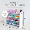 image:imageHumble Crew Toy Storage Organizer with 16 Removable Storage Bins for Kids Playroom 4Tier Toddler Toy Organization and Storage WhiteWhiteWhitePurplePinkBlue