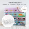 image:imageHumble Crew Toy Storage Organizer with 16 Removable Storage Bins for Kids Playroom 4Tier Toddler Toy Organization and Storage WhiteWhiteWhitePurplePinkBlue