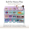 image:imageHumble Crew Toy Storage Organizer with 16 Removable Storage Bins for Kids Playroom 4Tier Toddler Toy Organization and Storage WhiteWhiteWhitePurplePinkBlue