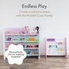 image:imageHumble Crew Toy Storage Organizer with 16 Removable Storage Bins for Kids Playroom 4Tier Toddler Toy Organization and Storage WhiteWhiteWhitePurplePinkBlue