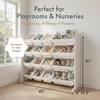 image:imageHumble Crew Toy Storage Organizer with 16 Removable Storage Bins for Kids Playroom 4Tier Toddler Toy Organization and Storage WhiteWhiteWhiteWhite