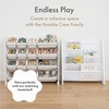 image:imageHumble Crew Toy Storage Organizer with 16 Removable Storage Bins for Kids Playroom 4Tier Toddler Toy Organization and Storage WhiteWhiteWhiteWhite