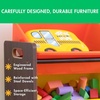 image:imageHumble Crew Toy Storage Organizer with 20 Removable Storage Bins for Kids Playroom 4Tier Toddler Toy Organization WhiteWhiteDark WalnutNeon Multi