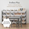 image:imageHumble Crew Toy Storage Organizer with 20 Removable Storage Bins for Kids Playroom 4Tier Toddler Toy Organization WhiteWhiteGreyWhite