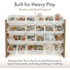 image:imageHumble Crew Toy Storage Organizer with 20 Removable Storage Bins for Kids Playroom 4Tier Toddler Toy Organization WhiteWhiteNaturalWhite