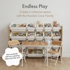 image:imageHumble Crew Toy Storage Organizer with 20 Removable Storage Bins for Kids Playroom 4Tier Toddler Toy Organization WhiteWhiteNaturalWhite
