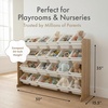 image:imageHumble Crew Toy Storage Organizer with 20 Removable Storage Bins for Kids Playroom 4Tier Toddler Toy Organization WhiteWhiteNaturalWhite