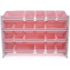 image:imageHumble Crew Toy Storage Organizer with 20 Removable Storage Bins for Kids Playroom 4Tier Toddler Toy Organization WhiteWhitePinkWhite