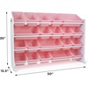 image:imageHumble Crew Toy Storage Organizer with 20 Removable Storage Bins for Kids Playroom 4Tier Toddler Toy Organization WhiteWhitePinkWhite