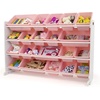 image:imageHumble Crew Toy Storage Organizer with 20 Removable Storage Bins for Kids Playroom 4Tier Toddler Toy Organization WhiteWhitePinkWhite