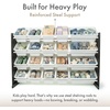 image:imageHumble Crew Toy Storage Organizer with 20 Removable Storage Bins for Kids Playroom 4Tier Toddler Toy Organization WhiteWhiteWhiteEspresso