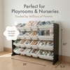 image:imageHumble Crew Toy Storage Organizer with 20 Removable Storage Bins for Kids Playroom 4Tier Toddler Toy Organization WhiteWhiteWhiteEspresso