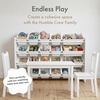 image:imageHumble Crew Toy Storage Organizer with 20 Removable Storage Bins for Kids Playroom 4Tier Toddler Toy Organization WhiteWhiteWhiteWhite