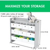 image:imageHumble Crew Toy Storage Organizer with 9 Removable Fabric Storage Bins for Kids Playroom 3Tier Toddler Toy Organization GreyWhiteGreyWhite