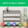 image:imageHumble Crew Toy Storage Organizer with 9 Removable Fabric Storage Bins for Kids Playroom 3Tier Toddler Toy Organization GreyWhiteGreyWhite
