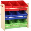 image:imageHumble Crew Toy Storage Organizer with 9 Removable Fabric Storage Bins for Kids Playroom 3Tier Toddler Toy Organization GreyWhiteNaturalPrimary