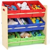 image:imageHumble Crew Toy Storage Organizer with 9 Removable Fabric Storage Bins for Kids Playroom 3Tier Toddler Toy Organization GreyWhiteNaturalPrimary