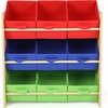 image:imageHumble Crew Toy Storage Organizer with 9 Removable Fabric Storage Bins for Kids Playroom 3Tier Toddler Toy Organization GreyWhiteNaturalPrimary