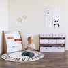 image:imageHumble Crew Toy Storage Organizer with 9 Removable Fabric Storage Bins for Kids Playroom 3Tier Toddler Toy Organization GreyWhiteNaturalWhite