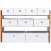image:imageHumble Crew Toy Storage Organizer with 9 Removable Fabric Storage Bins for Kids Playroom 3Tier Toddler Toy Organization GreyWhiteNaturalWhite