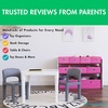 image:imageHumble Crew Toy Storage Organizer with 9 Removable Fabric Storage Bins for Kids Playroom 3Tier Toddler Toy Organization GreyWhiteWhitePink