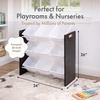 image:imageHumble Crew Toy Storage Organizer with 9 Removable Storage Bins for Kids Playroom 3Tier Toddler Toy Organization and Storage WhiteWhiteEspressoWhite