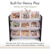 image:imageHumble Crew Toy Storage Organizer with 9 Removable Storage Bins for Kids Playroom 3Tier Toddler Toy Organization and Storage WhiteWhiteEspressoWhite