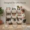 image:imageHumble Crew Toy Storage Organizer with 9 Removable Storage Bins for Kids Playroom 3Tier Toddler Toy Organization and Storage WhiteWhiteWhite