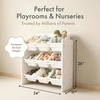 image:imageHumble Crew Toy Storage Organizer with 9 Removable Storage Bins for Kids Playroom 3Tier Toddler Toy Organization and Storage WhiteWhiteWhite