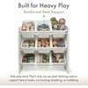 image:imageHumble Crew Toy Storage Organizer with 9 Removable Storage Bins for Kids Playroom 3Tier Toddler Toy Organization and Storage WhiteWhiteWhite