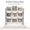image:imageHumble Crew Toy Storage Organizer with 9 Removable Storage Bins for Kids Playroom 3Tier Toddler Toy Organization and Storage WhiteWhiteWhite BinsGrey Panel