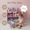 image:imageHumble Crew Toy Storage Organizer with 9 Removable Storage Bins for Kids Playroom 3Tier Toddler Toy Organization and Storage WhiteWhiteWhitePinkPurpleAqua