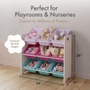 image:imageHumble Crew Toy Storage Organizer with 9 Removable Storage Bins for Kids Playroom 3Tier Toddler Toy Organization and Storage WhiteWhiteWhitePinkPurpleAqua