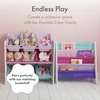 image:imageHumble Crew Toy Storage Organizer with 9 Removable Storage Bins for Kids Playroom 3Tier Toddler Toy Organization and Storage WhiteWhiteWhitePinkPurpleAqua