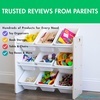 image:imageHumble Crew Toy Storage Organizer with 9 Removable Storage Bins for Kids Playroom 3Tier Toddler Toy Organization and Storage WhiteWhiteWhiteWhite