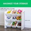 image:imageHumble Crew Toy Storage Organizer with 9 Removable Storage Bins for Kids Playroom 3Tier Toddler Toy Organization and Storage WhiteWhiteWhiteWhite