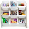 image:imageHumble Crew Toy Storage Organizer with 9 Removable Storage Bins for Kids Playroom 3Tier Toddler Toy Organization and Storage WhiteWhiteWhiteWhite