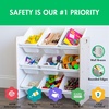 image:imageHumble Crew Toy Storage Organizer with 9 Removable Storage Bins for Kids Playroom 3Tier Toddler Toy Organization and Storage WhiteWhiteWhiteWhite