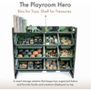 image:imageHumble Crew Toy Storage Organizer with 9 Removable Storage Bins for Kids Playroom 3Tier with Top Shelf Toddler Toy Organization WhiteWhiteArmy Green Camo