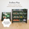 image:imageHumble Crew Toy Storage Organizer with 9 Removable Storage Bins for Kids Playroom 3Tier with Top Shelf Toddler Toy Organization WhiteWhiteArmy Green Camo
