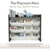 image:imageHumble Crew Toy Storage Organizer with 9 Removable Storage Bins for Kids Playroom 3Tier with Top Shelf Toddler Toy Organization WhiteWhiteEspressoWhite